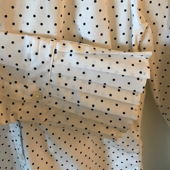 Polka Dot Ann Taylor Button Down - Picture 3 of 4